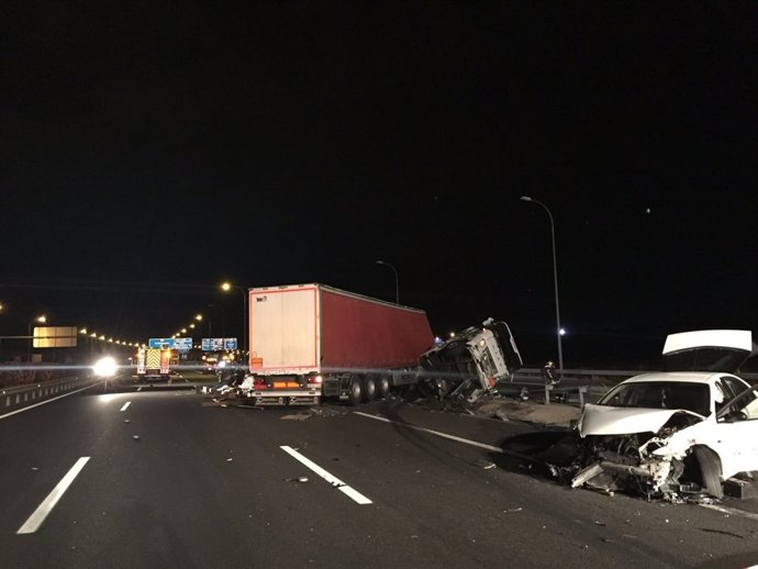 Accidente en la M-45