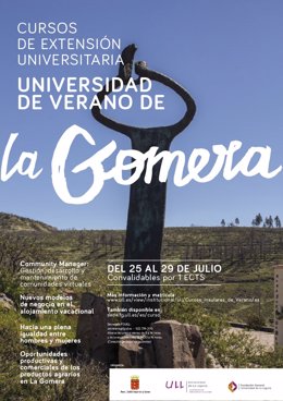 Cartel de la Universidad de Verano de La Gomera