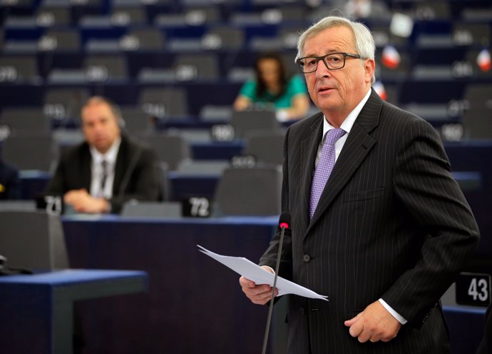 Juncker habla ante el Parlamento Europeo