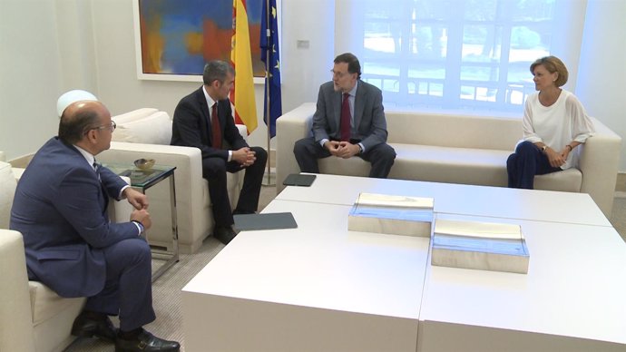 Rajoy y Cospedal reciben a los líderes de Coalición Canaria 