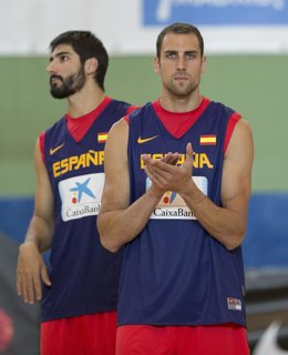 Pablo Aguilar entrena con la selección española