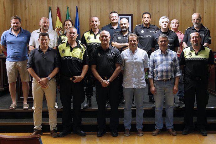 Imagen de la toma de posesión del nuevo inspector jefe.