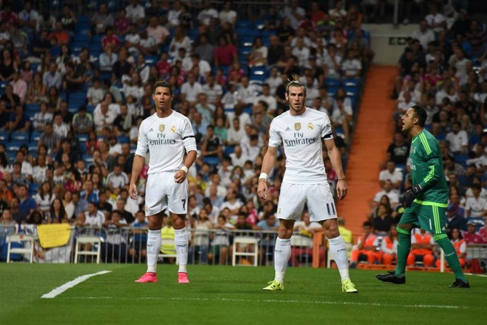 Bale,Cristiano,  Trofeo Santiago Bernabéu 2015( R.Madrid-Galatasaray)