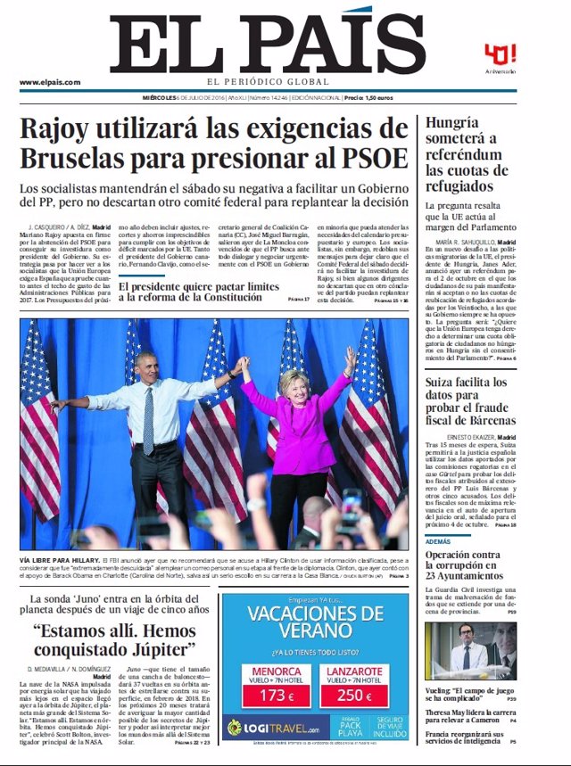 Portada El País