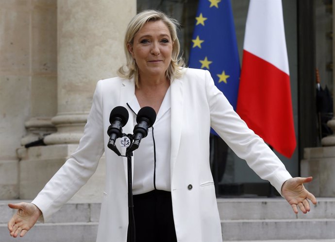 La líder del Frente Nacional francés, Marine Le Pen