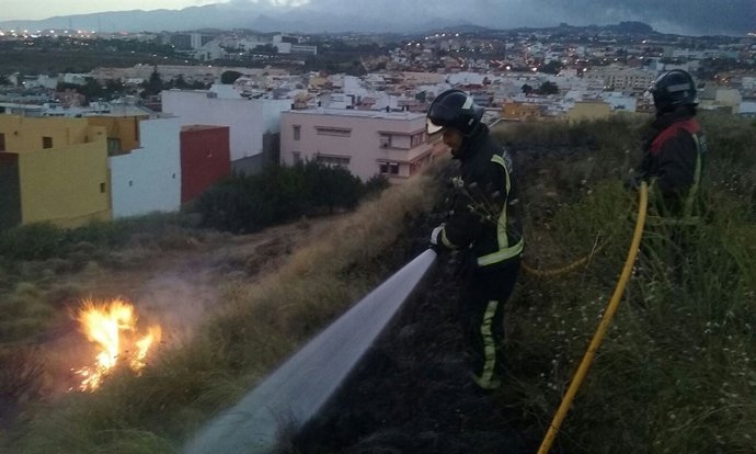 Actuación de los bomberos