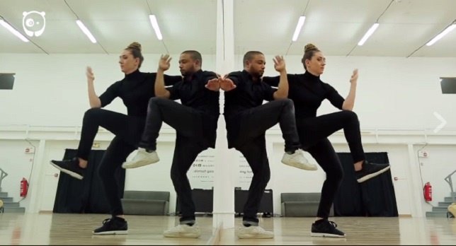 El baile del espejo de Marie Poppins y de Sadeck Waff