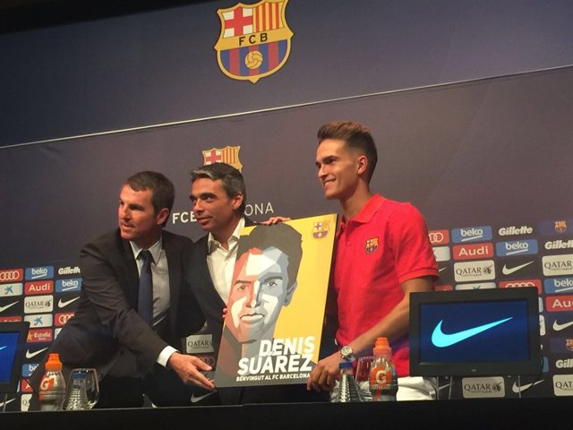 Denis Suárez, presentado por el FC Barcelona