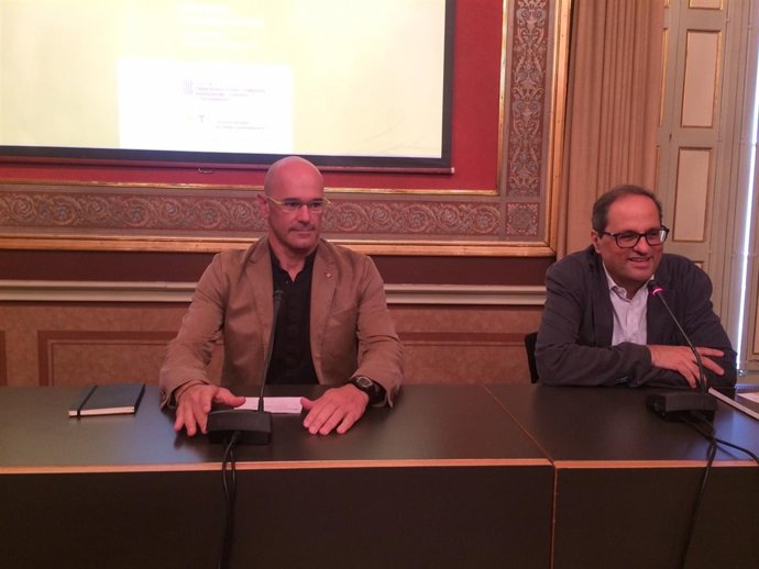 Conseller de Exteriories Raül Romeva, expte.De Òmnium Quim Torra