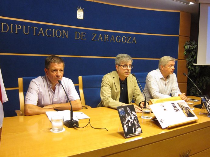 Salueña, Borque y Lacruz han presentado la muestra sobre Manuel Viola en la DPZ