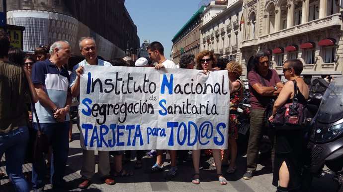 Protesta de Yo Si Sanidad Universal