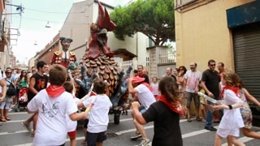 El encierro de Sant Pollín en El Prat de Llobregat emula a los sanfermines