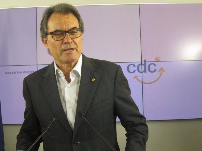 El expresidente de la Generalitat y líder de CDC, Artur Mas