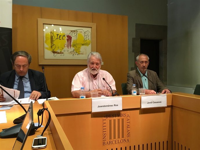 El presidente de la UEC Jordi Cassasas, en la presentación de las jornadas.