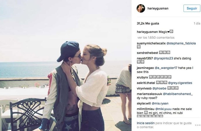 La australiana Ruby Rose y la joven empresaria Harley Gusman son pareja