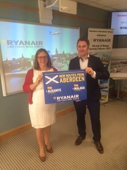 NP: RYANAIR ABRE UNA NUEVA RUTA ENTRE MÁLAGA Y ABERDEEN