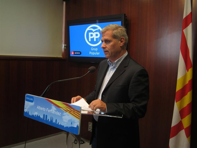 El líder del PP en el Ayuntamiento de Barcelona, Alberto Fernández