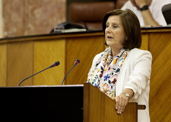 La consejera de Igualdad y Políticas Sociales, María José Sánchez Rubio