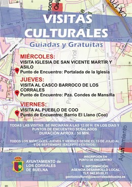 Cartel de las visitas