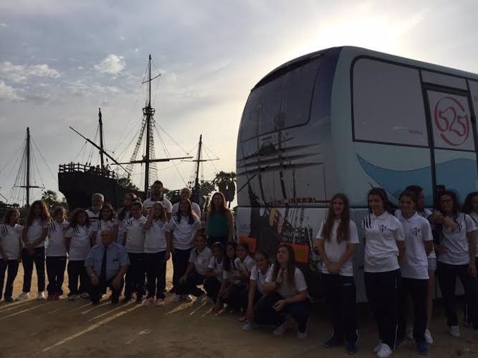 Autobús del Sporting Clulb de Huelva.