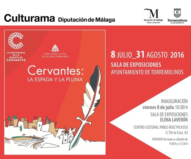 Cartel de la muestra de Cervantes