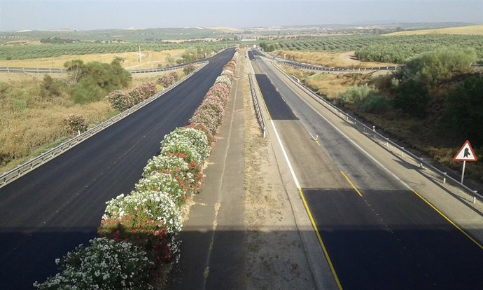 Tramo en el que se está actuando entre Bailén y Linares