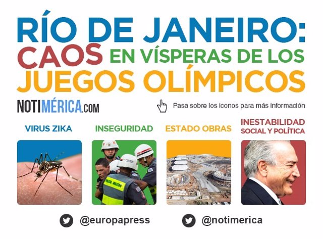Río de Janeiro: Caos en vísperas de los Juegos Olímpicos