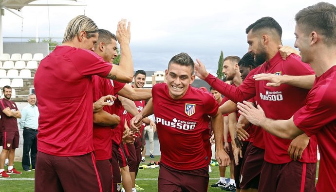 Santos Borré en el Atlético de Madrid