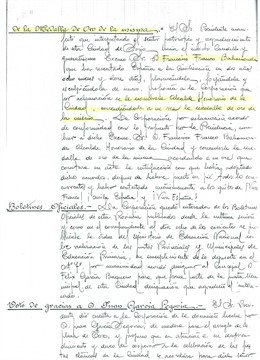 Acta de sesión del Ayuntamiento de Soria