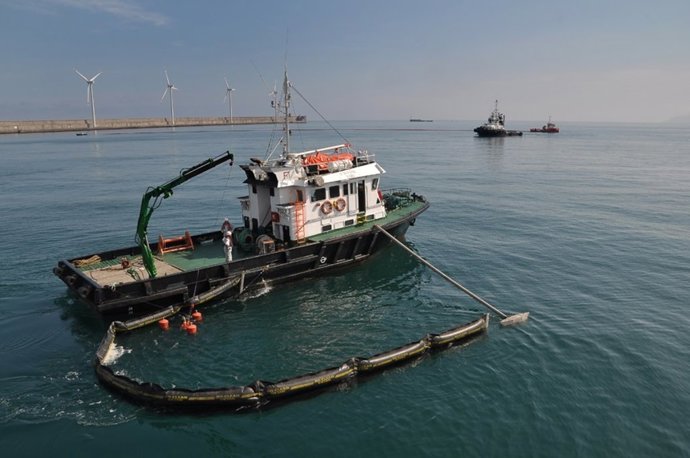 Simulacro en el puerto de Bilbao
