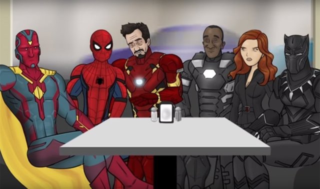 Parodia de Capitán América Civil War