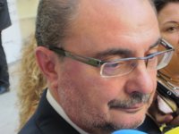 Lambán cree que la propuesta de Armengol es "producto de la tramontana", que "altera las mentes"