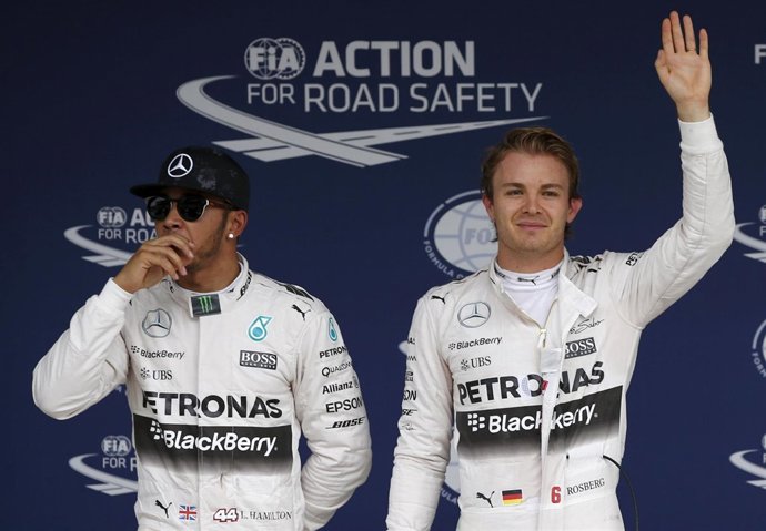 Nico Rosberg y Lewis Hamilton Japón