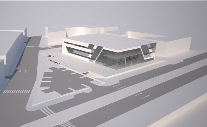 Recreación del futuro centro de formación en ingeniería de automoción