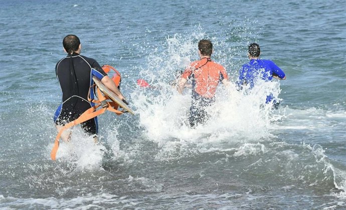 Socorristas en Torremolinos, Málaga