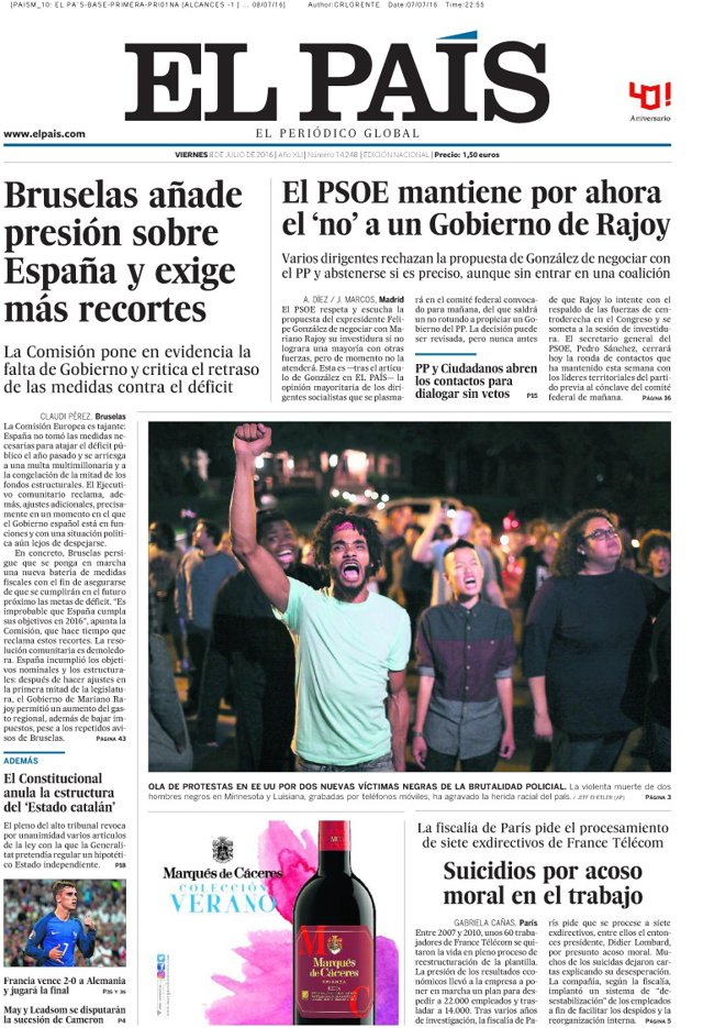 Portada El País