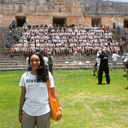 Natalia Rojo, 'rutera' en 2014, con la expedición de 2016 en México