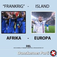 Islandia exige a un partido danés que retire un cartel racista con la imagen de su equipo