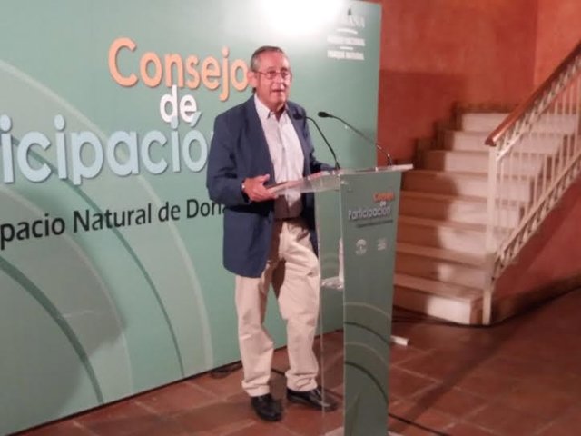 El presidente del Consejo de Participación de Doñana, Miguel Delibes.