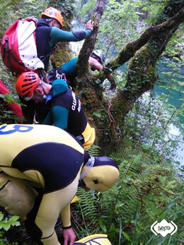 RESCATE DE PESCADOR FALLECIDO EN ASTURIAS