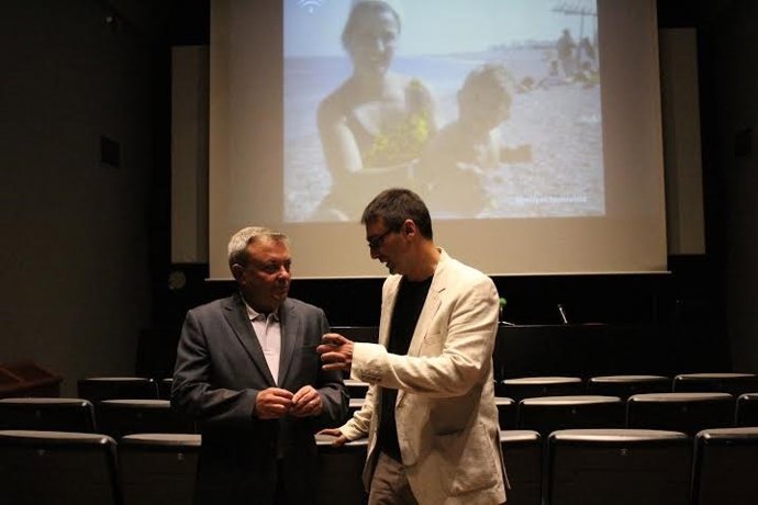 Alcalde (izda.) y García durante la presentación del proyecto