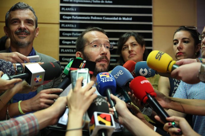 El secretario de Organización de Podemos, Pablo Echenique