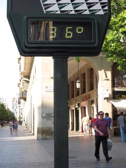 Termómetro A 36º En Zaragoza