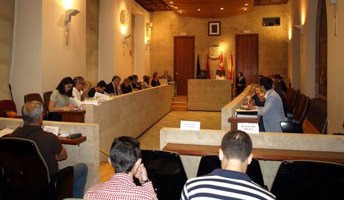 Sesión plenaria en el Ayuntamiento de Salamanca     