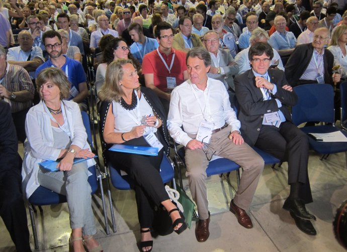M.Borràs, H.Rakosnik, Artur Mas, C.Puigdemont (CDC)