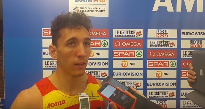 El Atleta español Sergio Fernández