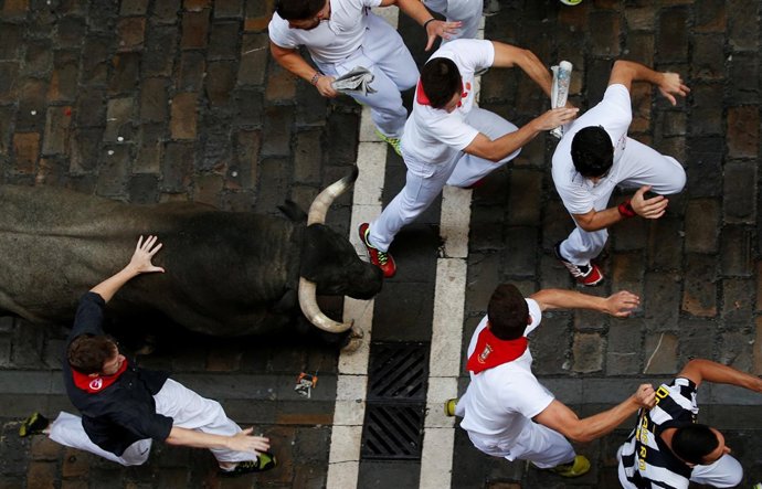 Catorce heridos en el tercer encierro de San Fermín