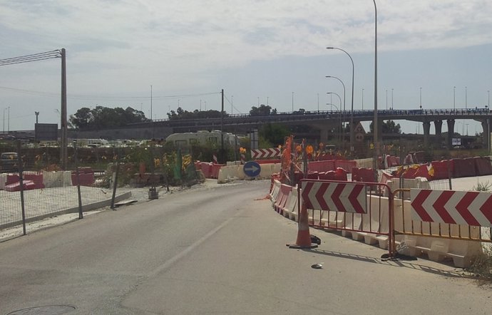 Cortes en el polígono industrial Villa Rosa 