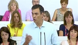 Pedro Sánchez interviene en el comité federal del PSOE