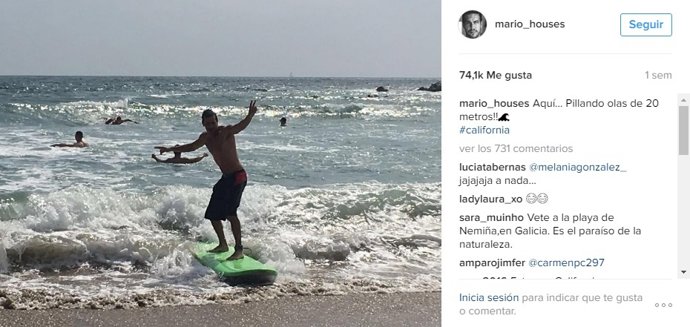 MARIO CASAS VIAJA DE NUEVO A LOS ANGELES EN FAMILIA